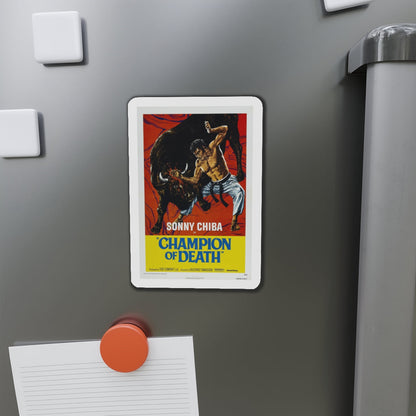 CHAMPION OF DEATH 1975 Movie Poster - Die-Cut Magnet-The Sticker Space