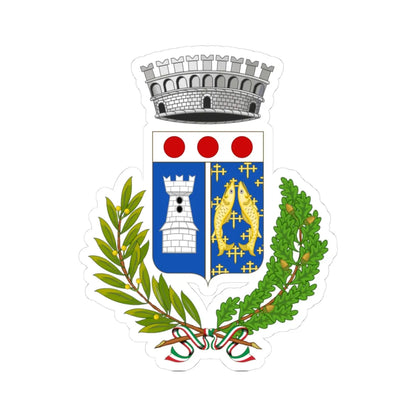 Champorcher-Stemma (Italy) (Coat of Arms) STICKER Vinyl Kiss-Cut Decal 3 Inch White - The Sticker Space