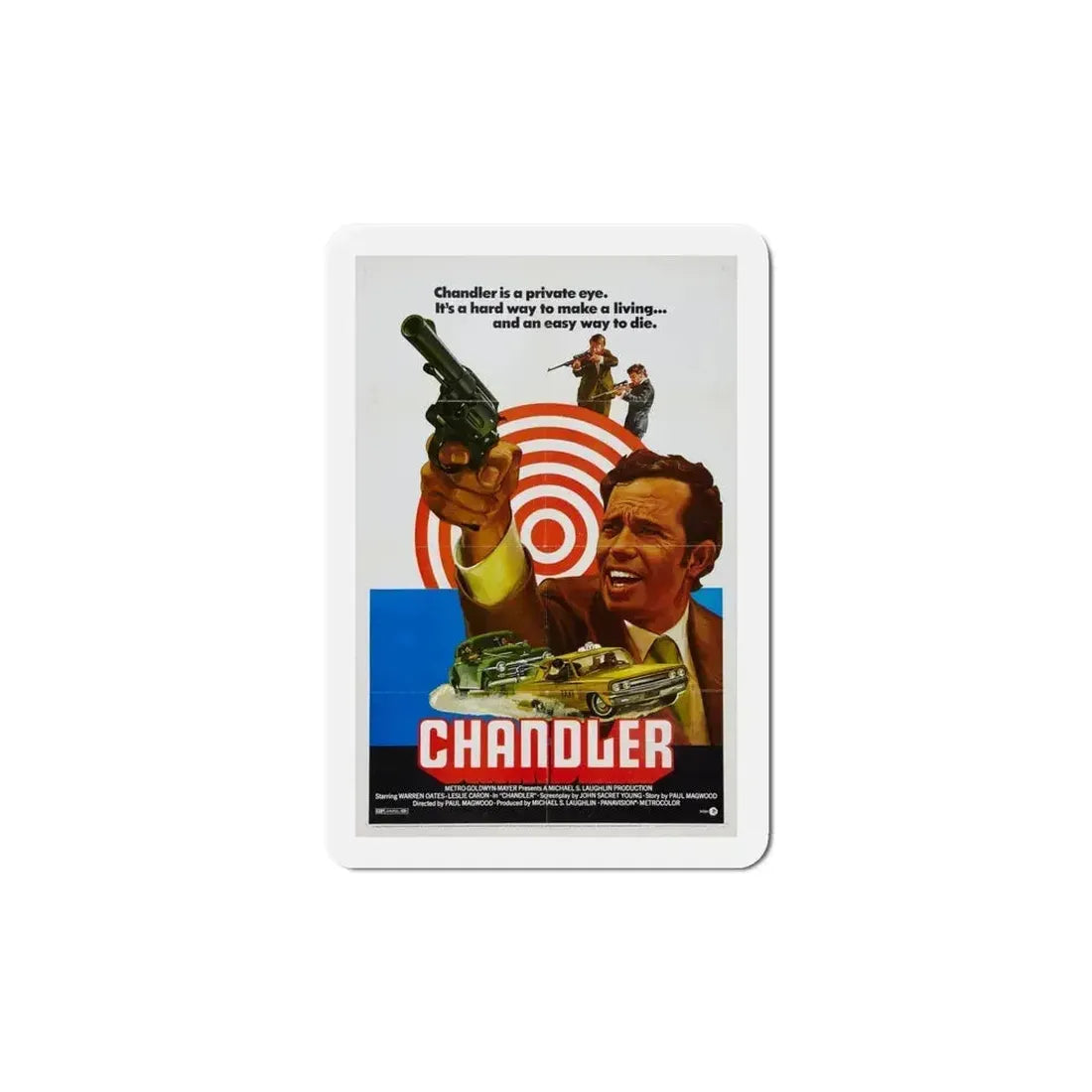 Chandler 1971 Movie Poster Refrigerator Magnet 6 Inch - The Sticker Space