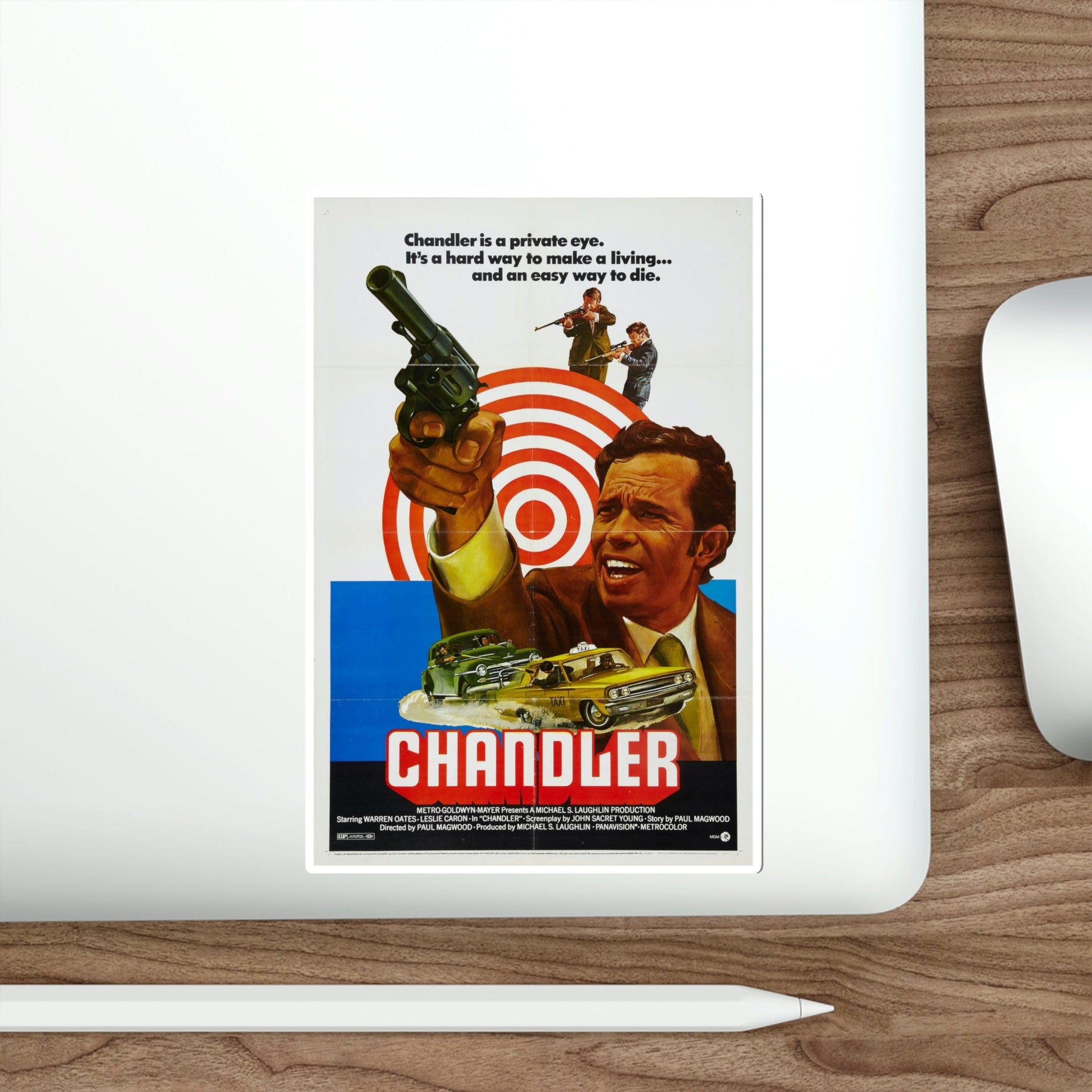 Chandler 1971 Movie Poster STICKER Vinyl Die-Cut Decal-The Sticker Space