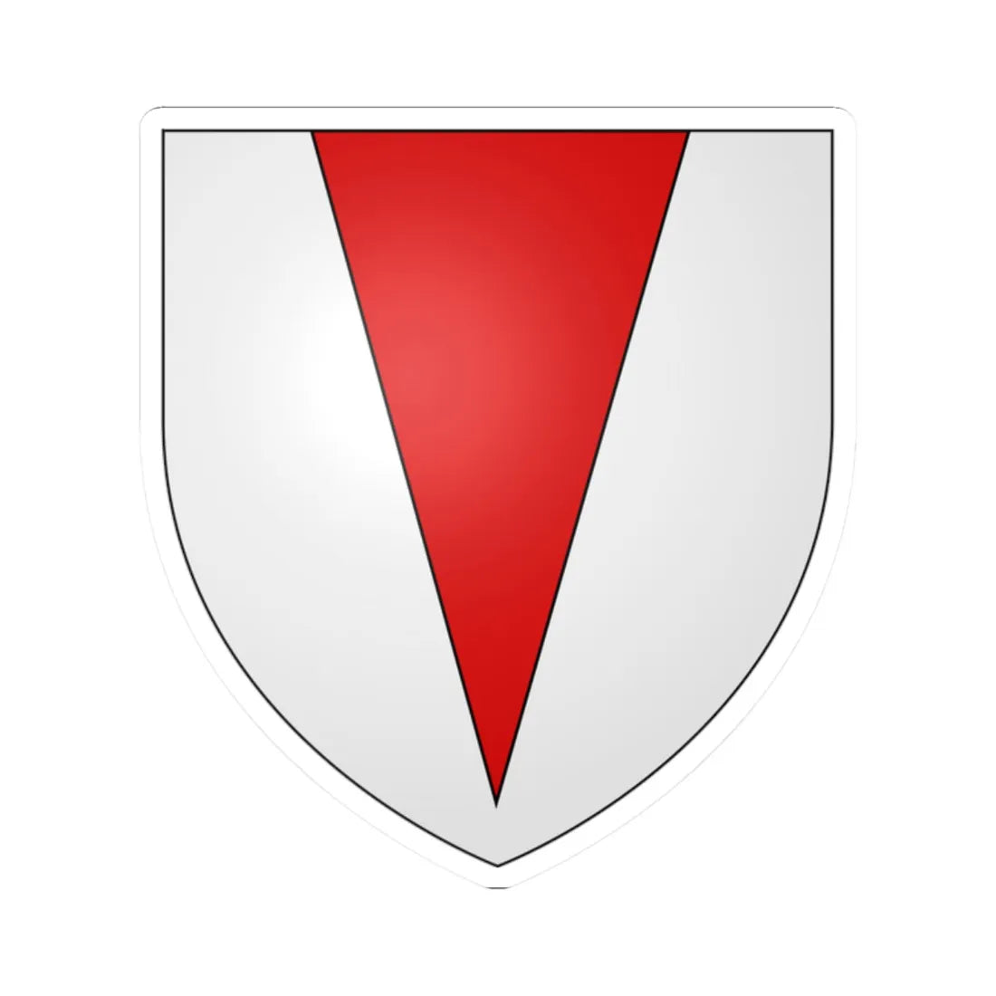 Chandos of Radbourne arms (England) (Coat of Arms) STICKER Vinyl Kiss-Cut Decal 2 Inch White - The Sticker Space