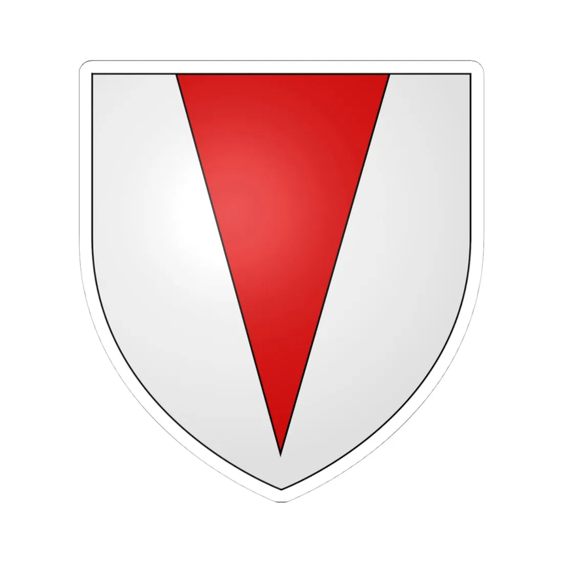 Chandos of Radbourne arms (England) (Coat of Arms) STICKER Vinyl Kiss-Cut Decal 4 Inch White - The Sticker Space