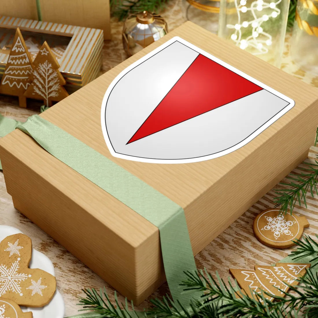 Chandos of Radbourne arms (England) (Coat of Arms) STICKER Vinyl Kiss-Cut Decal - The Sticker Space