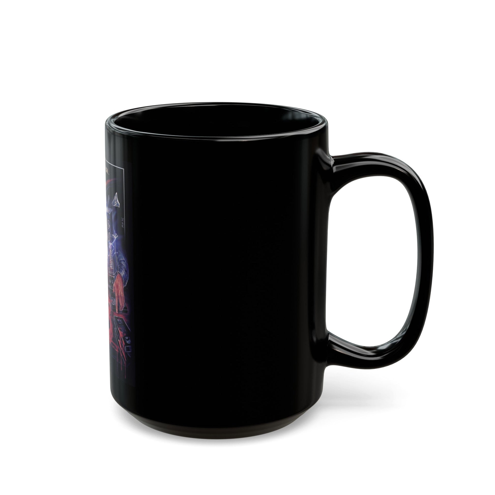 CHANNEL 13 1987 Movie Poster - Black Coffee Mug-The Sticker Space