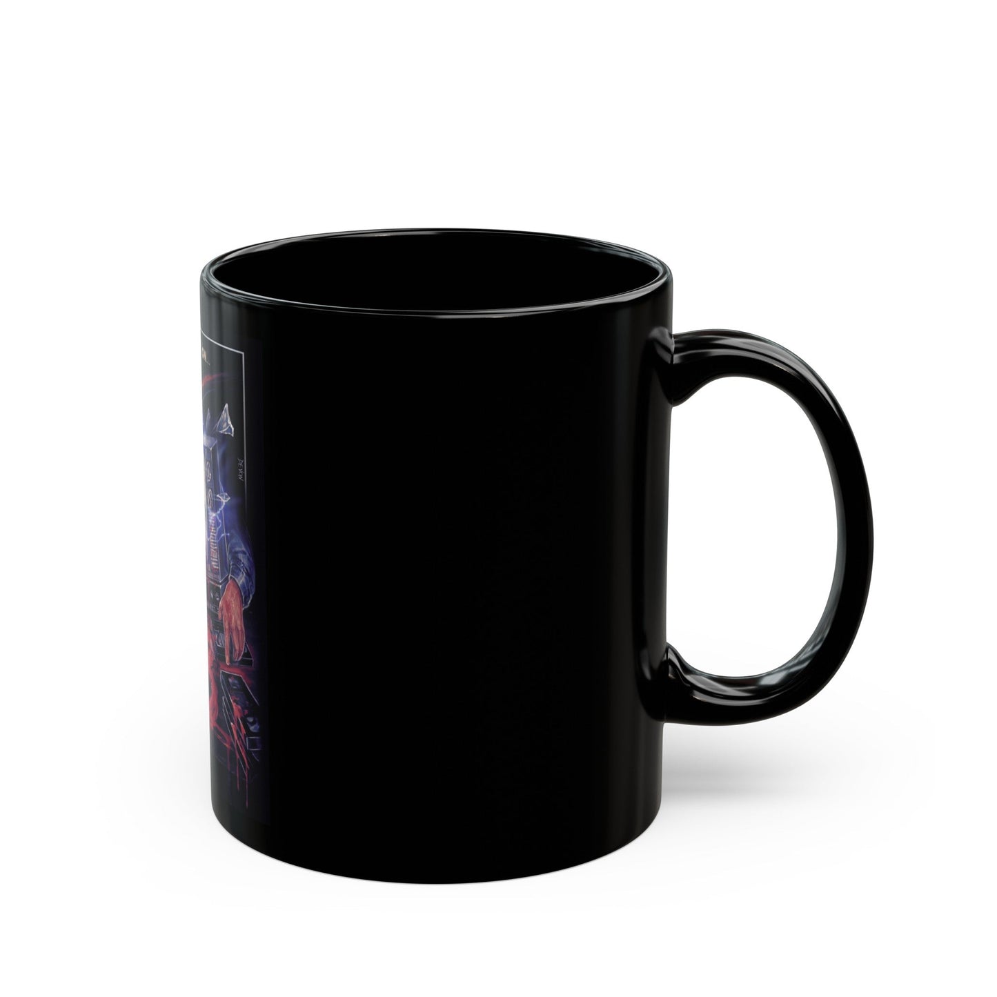 CHANNEL 13 1987 Movie Poster - Black Coffee Mug-The Sticker Space