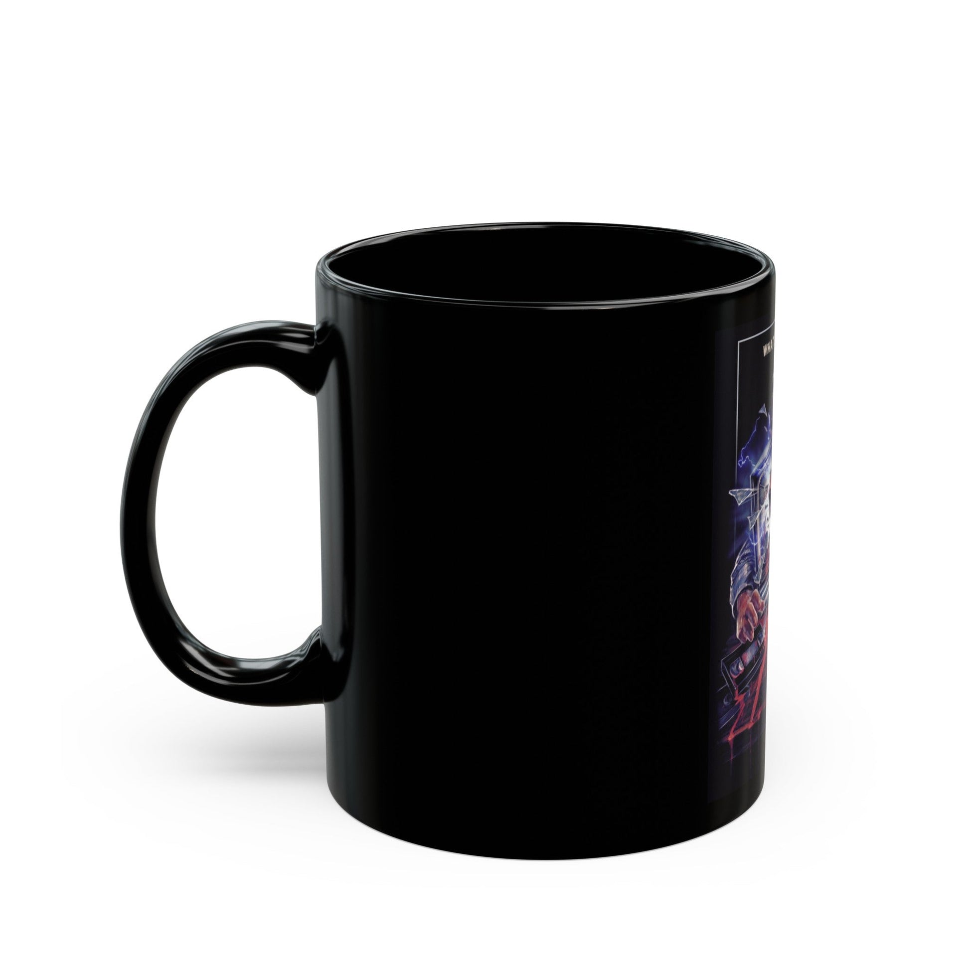 CHANNEL 13 1987 Movie Poster - Black Coffee Mug-The Sticker Space