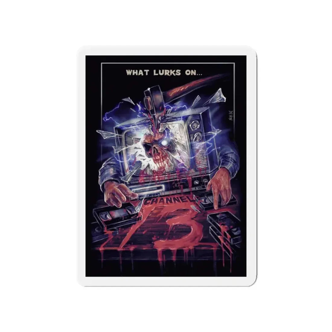 CHANNEL 13 1987 Movie Poster - Refrigerator Magnet 4 Inch - The Sticker Space