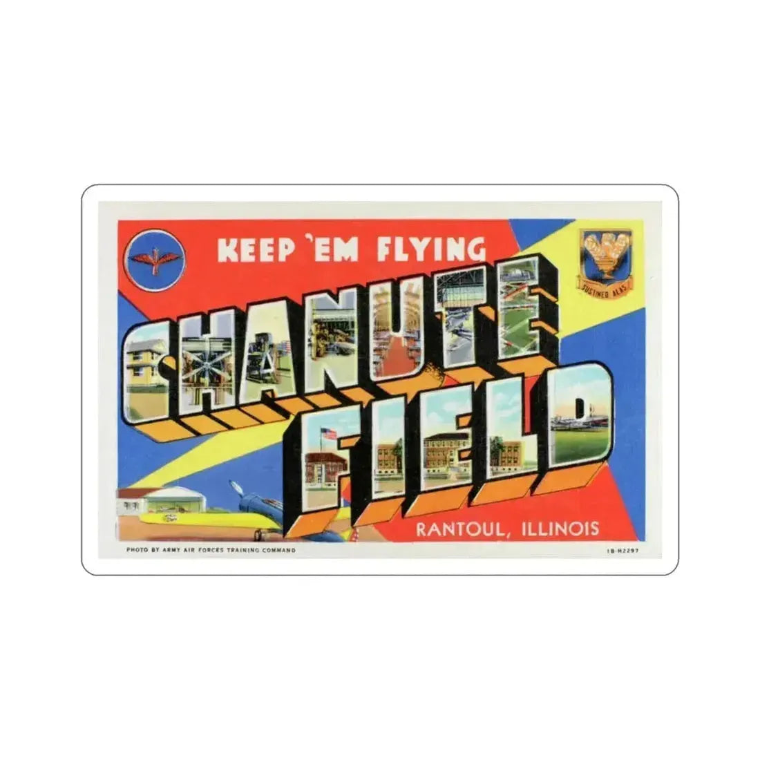 Chanute Field (Greeting Cards) STICKER Vinyl Die-Cut Decal 5 Inch - The Sticker Space