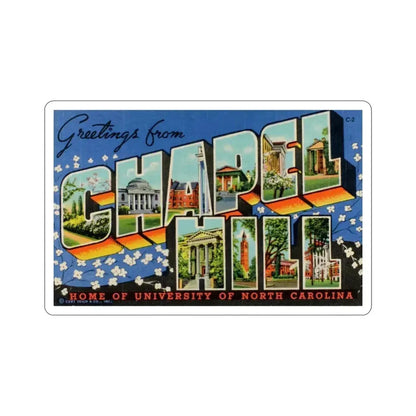 Chapel Hill (Greeting Cards) STICKER Vinyl Die-Cut Decal 5 Inch - The Sticker Space