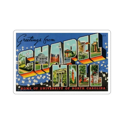 Chapel Hill (Greeting Cards) STICKER Vinyl Die-Cut Decal - The Sticker Space