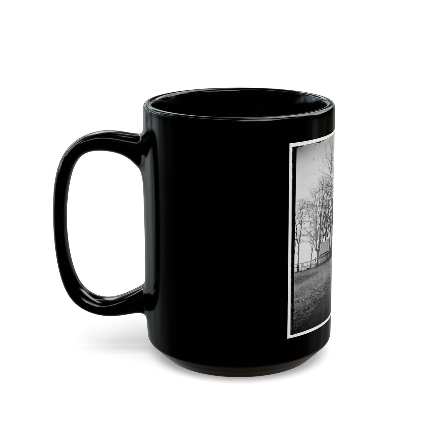 Chapin's Bluff, Virginia (Vicinity). Gen. David B. Birney's Headquarters (U.S. Civil War) Black Coffee Mug-The Sticker Space