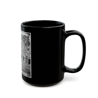 Chapin's Bluff, Virginia (Vicinity). Soldier's Quarters At Chapin's Farm (U.S. Civil War) Black Coffee Mug