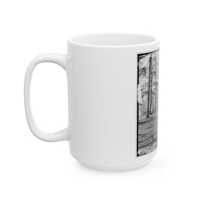 Chapin's Bluff, Virginia (Vicinity). Soldier's Quarters At Chapin's Farm (U.S. Civil War) White Coffee Mug