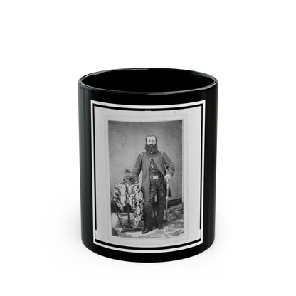 Chaplain Charles A. Fischer Of The 32nd Indiana Regiment, Full-Length Portrait, Standing, Facing Front (U.S. Civil War) Black Coffee Mug