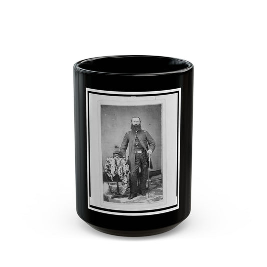 Chaplain Charles A. Fischer Of The 32nd Indiana Regiment, Full-Length Portrait, Standing, Facing Front (U.S. Civil War) Black Coffee Mug