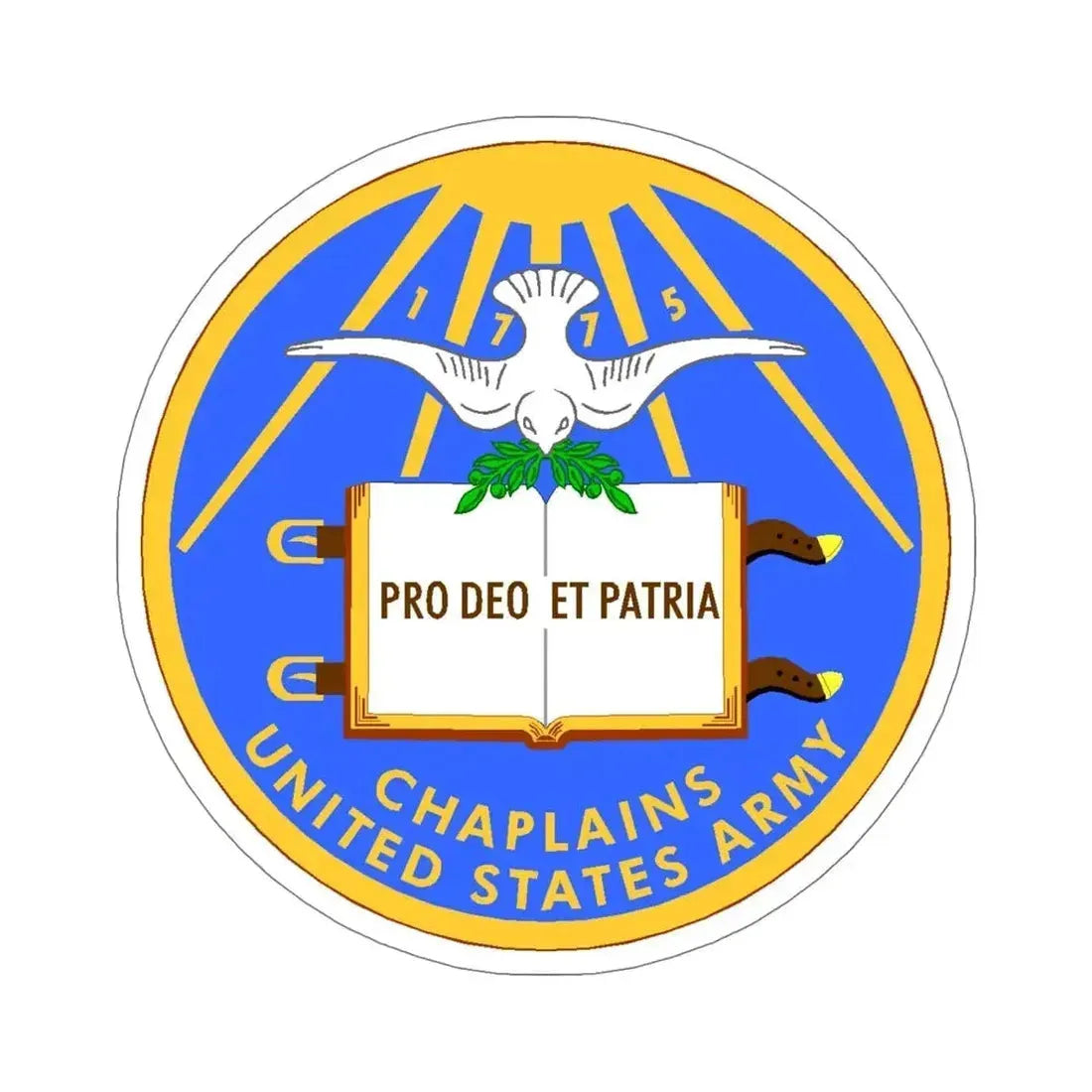 Chaplain Corps (U.S. Army) STICKER Vinyl Die-Cut Decal - The Sticker Space
