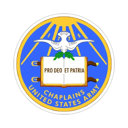 Chaplain Corps (U.S. Army) STICKER Vinyl Die-Cut Decal - The Sticker Space