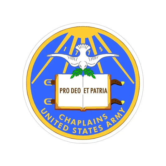 Chaplain Corps (U.S. Army) Transparent STICKER Die-Cut Vinyl Decal 6 Inch - The Sticker Space