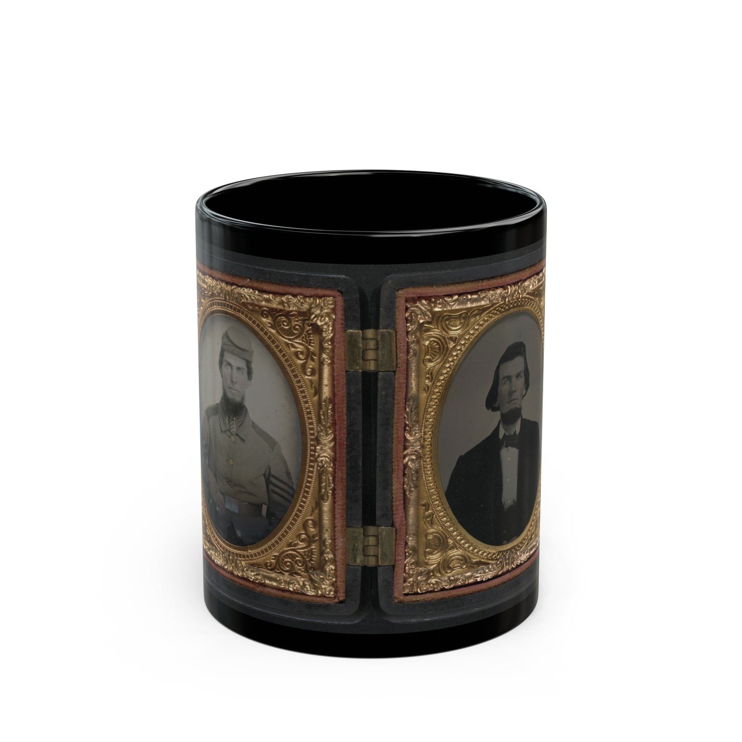 Chaplain Robert Bean Sutton Of The Army Of Northern Virginia In Uniform And After The War (U.S. Civil War) Black Coffee Mug-11oz-The Sticker Space