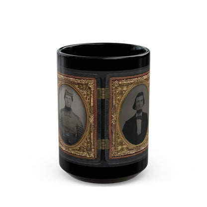 Chaplain Robert Bean Sutton Of The Army Of Northern Virginia In Uniform And After The War (U.S. Civil War) Black Coffee Mug-15oz-The Sticker Space