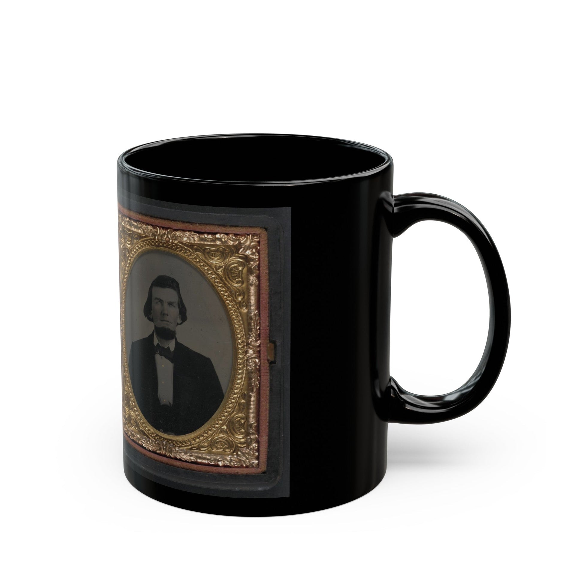 Chaplain Robert Bean Sutton Of The Army Of Northern Virginia In Uniform And After The War (U.S. Civil War) Black Coffee Mug-The Sticker Space