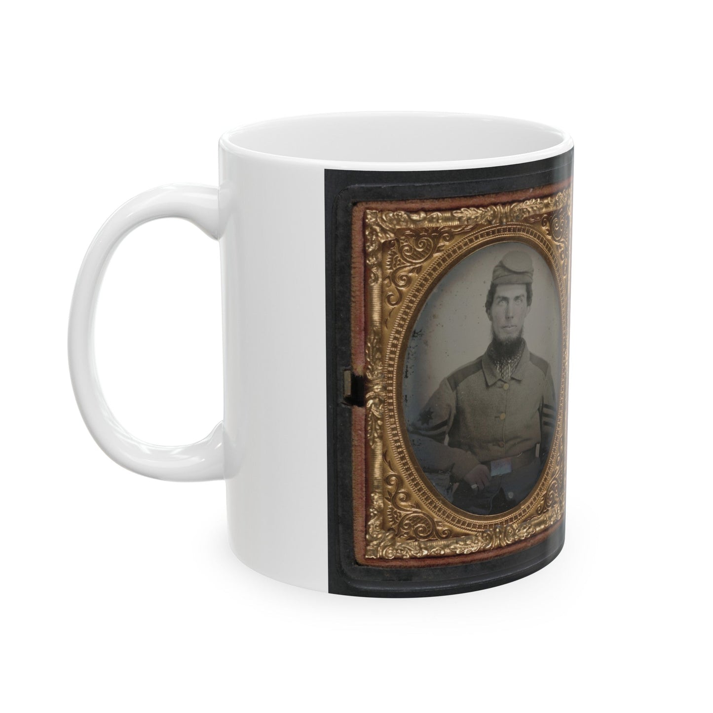 Chaplain Robert Bean Sutton Of The Army Of Northern Virginia In Uniform And After The War (U.S. Civil War) White Coffee Mug-The Sticker Space