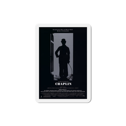 Chaplin 1992 Movie Poster Die-Cut Magnet-3" x 3"-The Sticker Space