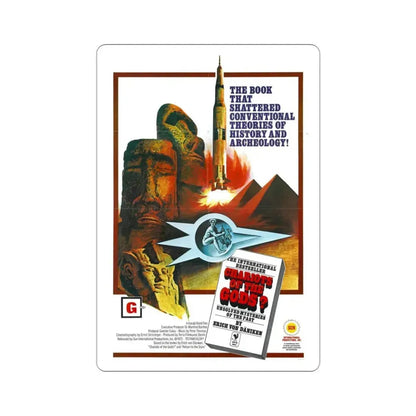 Chariots of the Gods 1974 Movie Poster STICKER Vinyl Die-Cut Decal 3 Inch - The Sticker Space