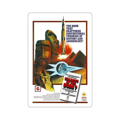 Chariots of the Gods 1974 Movie Poster STICKER Vinyl Die-Cut Decal 5 Inch - The Sticker Space