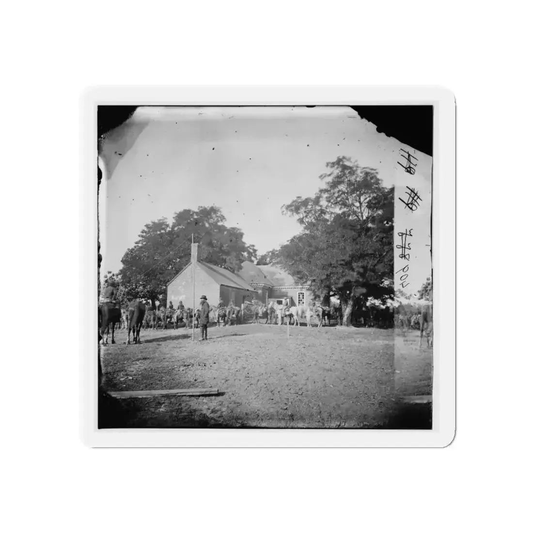 Charles City Court House, Va. Rear View Of The Courthouse (U.S. Civil War) Refrigerator Magnet - The Sticker Space