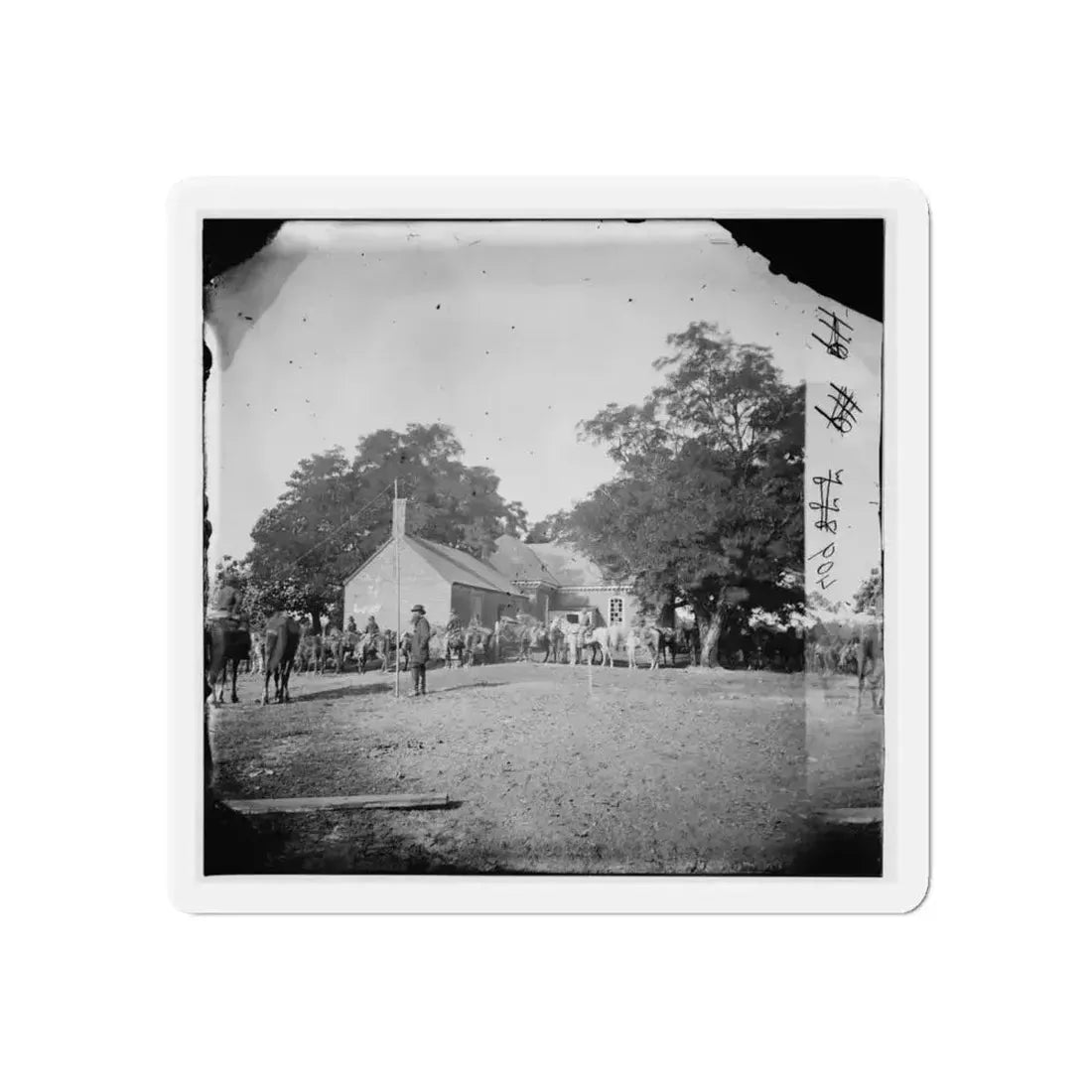 Charles City Court House, Va. Rear View Of The Courthouse (U.S. Civil War) Refrigerator Magnet - The Sticker Space