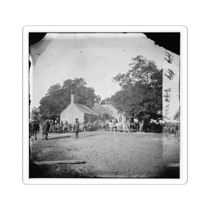 Charles City Court House, Va. Rear View of the Courthouse (U.S. Civil War) STICKER Vinyl Kiss-Cut Decal 4 Inch White - The Sticker Space