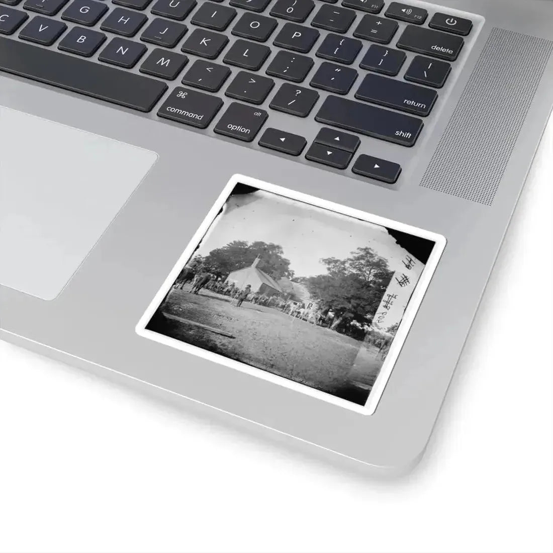 Charles City Court House, Va. Rear View of the Courthouse (U.S. Civil War) STICKER Vinyl Kiss-Cut Decal - The Sticker Space