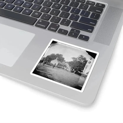 Charles City Court House, Va. Rear View of the Courthouse (U.S. Civil War) STICKER Vinyl Kiss-Cut Decal - The Sticker Space