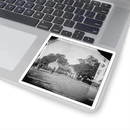 Charles City Court House, Va. Rear View of the Courthouse (U.S. Civil War) STICKER Vinyl Kiss-Cut Decal - The Sticker Space