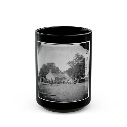 Charles City Court House, Va. Rear View Of The Courthouse (U.S. Civil War) Black Coffee Mug-15oz-The Sticker Space