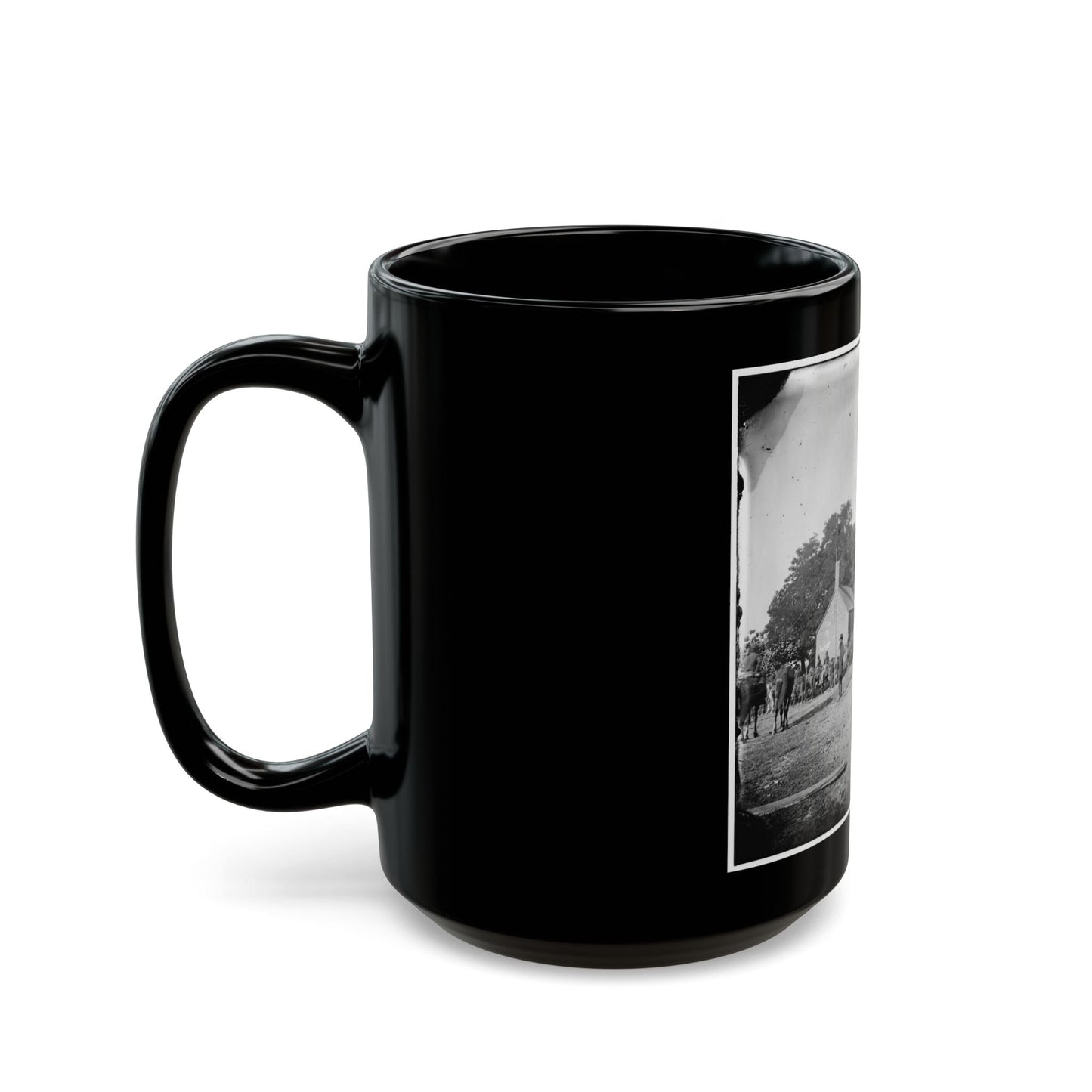 Charles City Court House, Va. Rear View Of The Courthouse (U.S. Civil War) Black Coffee Mug-The Sticker Space