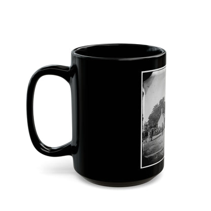 Charles City Court House, Va. Rear View Of The Courthouse (U.S. Civil War) Black Coffee Mug-The Sticker Space