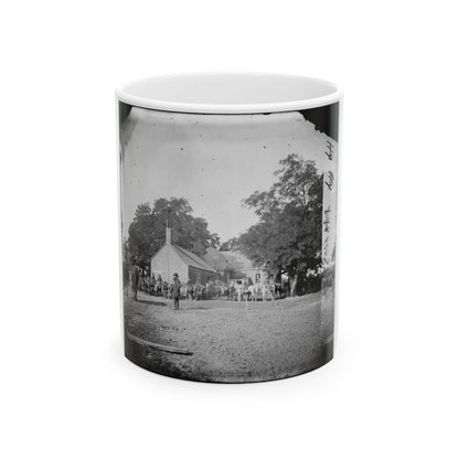 Charles City Court House, Va. Rear View Of The Courthouse (U.S. Civil War) White Coffee Mug-11oz-The Sticker Space