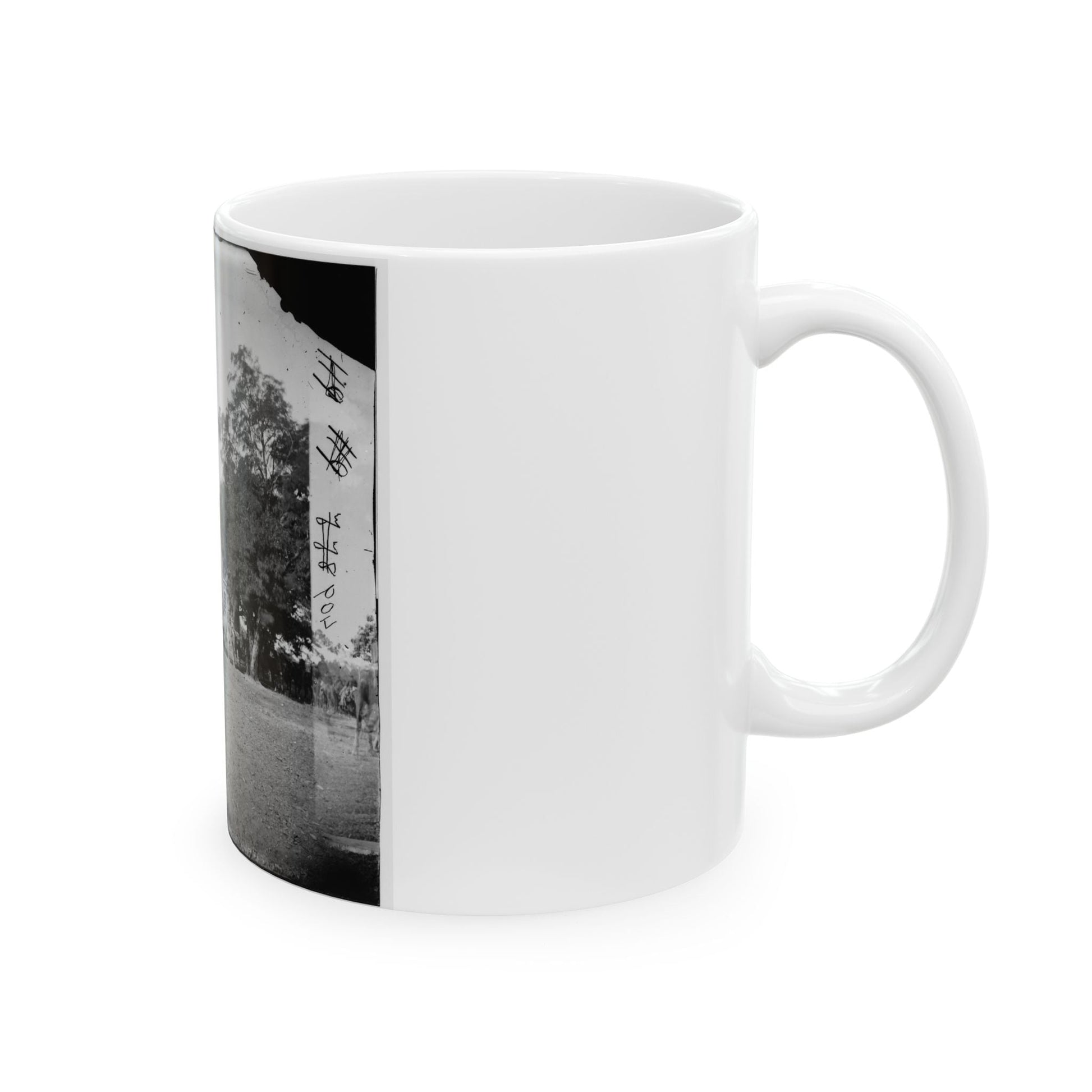 Charles City Court House, Va. Rear View Of The Courthouse (U.S. Civil War) White Coffee Mug-The Sticker Space