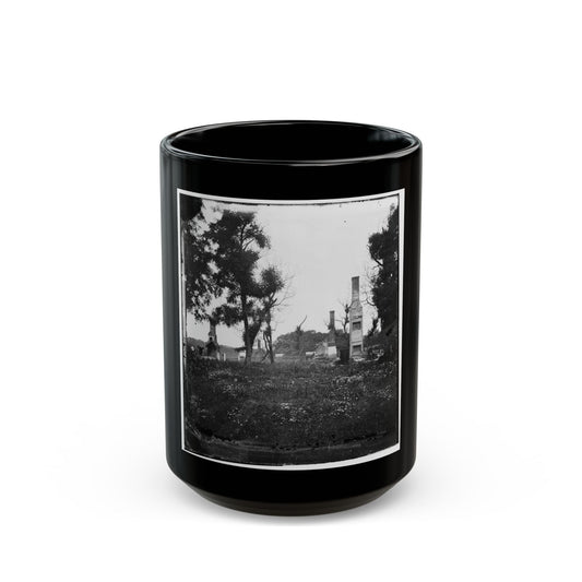 Charles City Court House, Va. Ruins Of Houses (U.S. Civil War) Black Coffee Mug