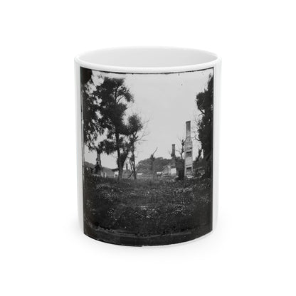 Charles City Court House, Va. Ruins Of Houses (U.S. Civil War) White Coffee Mug