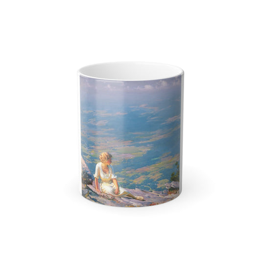 Charles Courtney Curran (1861-1942) Sunshine and Haze - 1915 - Color Changing Mug 11oz-11oz-The Sticker Space