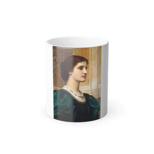 Charles Edward Perugini (1839-1918) Kate - Oil on Canvas - Color Changing Mug 11oz-11oz-The Sticker Space