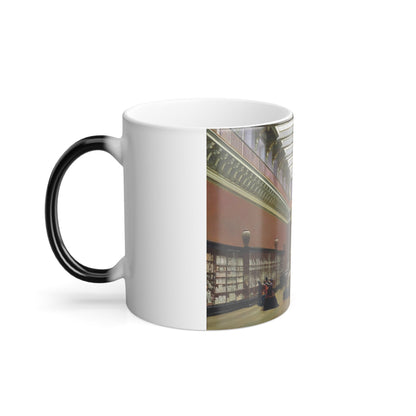 Charles Giraud (1819-1892) Napoleon III Museum, Terracotta Room at the Louvre - 1856 - Color Changing Mug 11oz-11oz-The Sticker Space