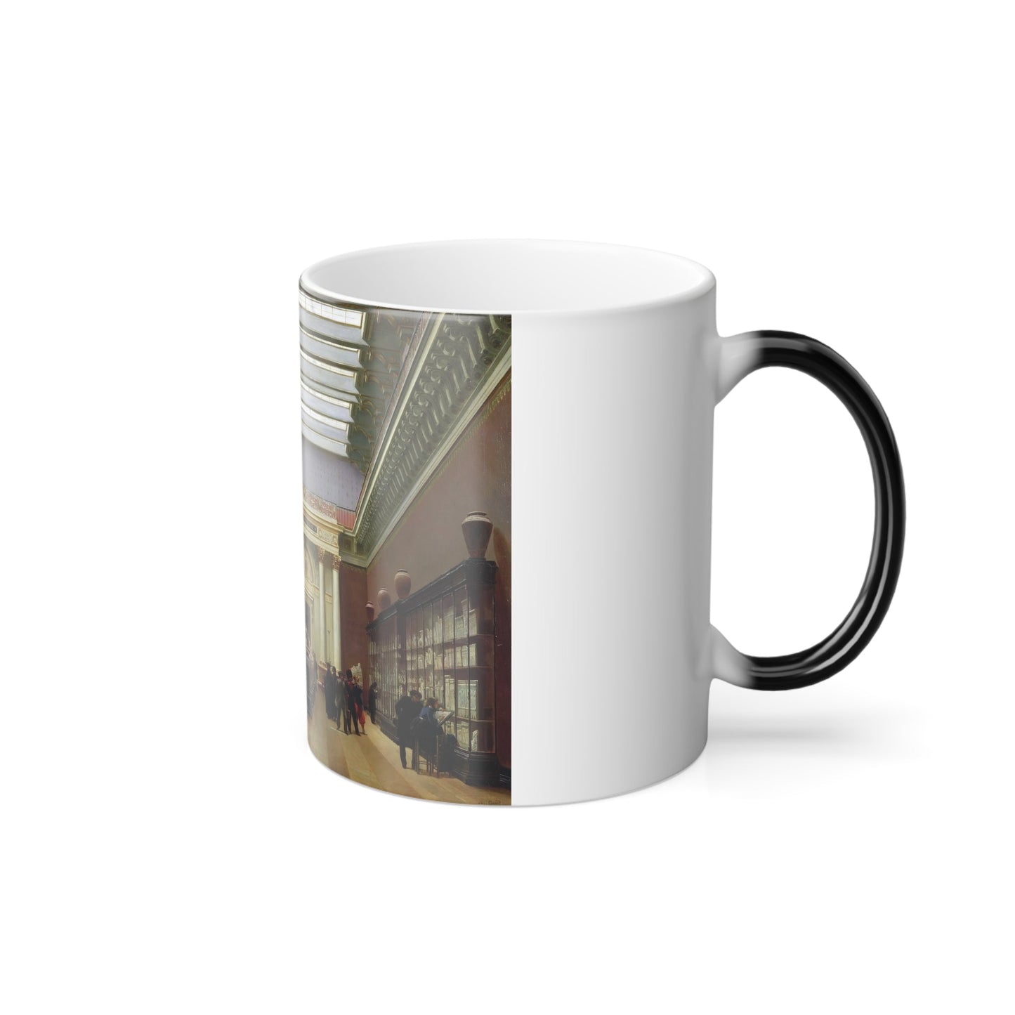 Charles Giraud (1819-1892) Napoleon III Museum, Terracotta Room at the Louvre - 1856 - Color Changing Mug 11oz-11oz-The Sticker Space