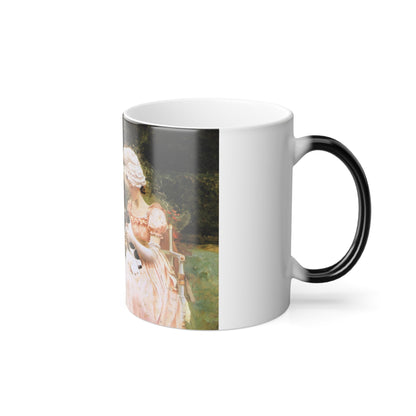 Charles Henry Tenre (1864-1926) Making Acquaintance - Color Changing Mug 11oz-11oz-The Sticker Space