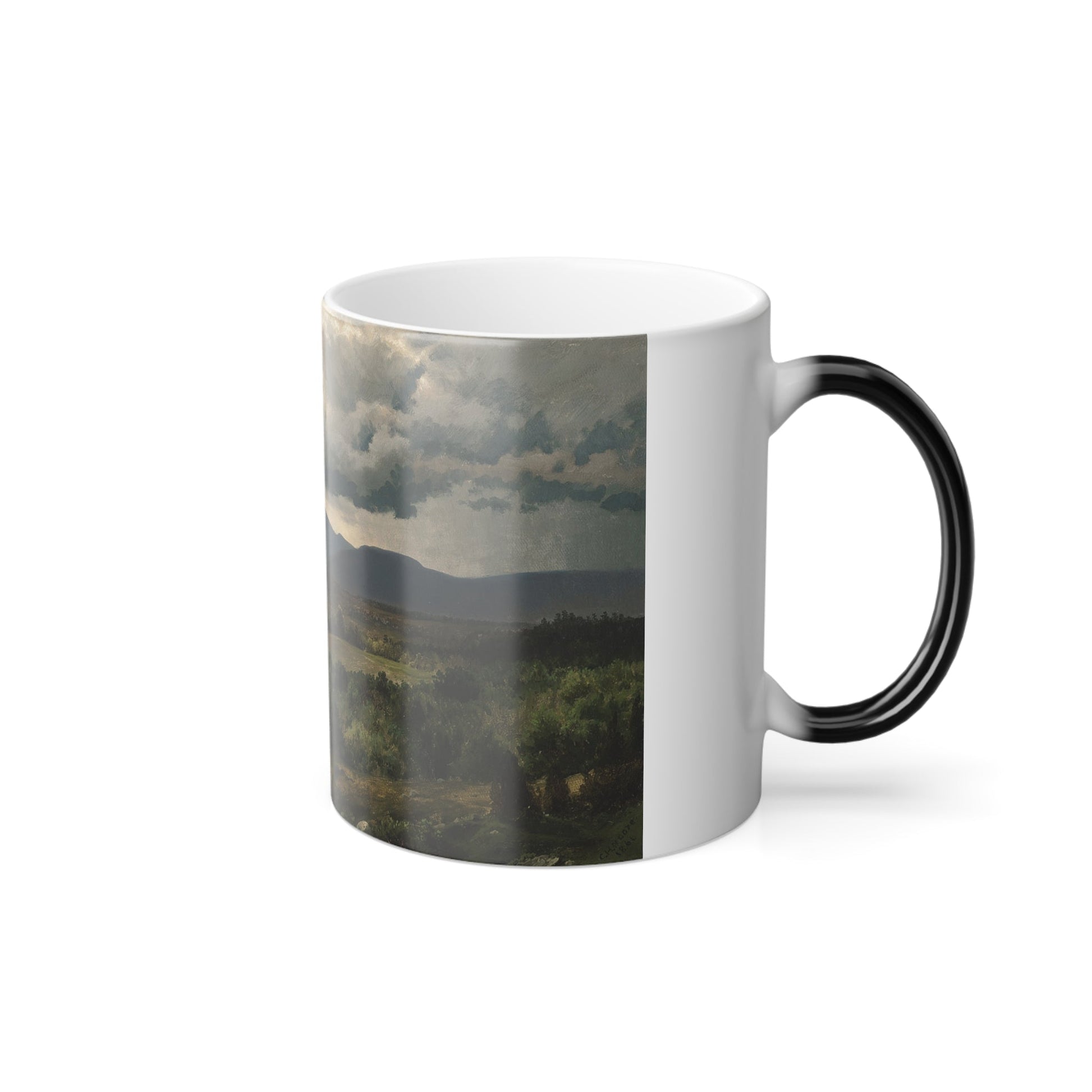 Charles Herbert Moore (1840-1930) The Catskills in Spring - Oil on canvas 1861 - Color Changing Mug 11oz-11oz-The Sticker Space