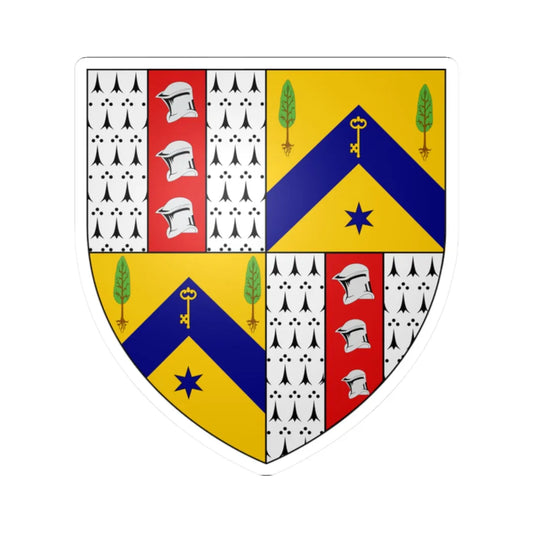 Charles Norrie Arms (New Zealand) (Coat of Arms) STICKER Vinyl Kiss-Cut Decal 2 Inch White - The Sticker Space