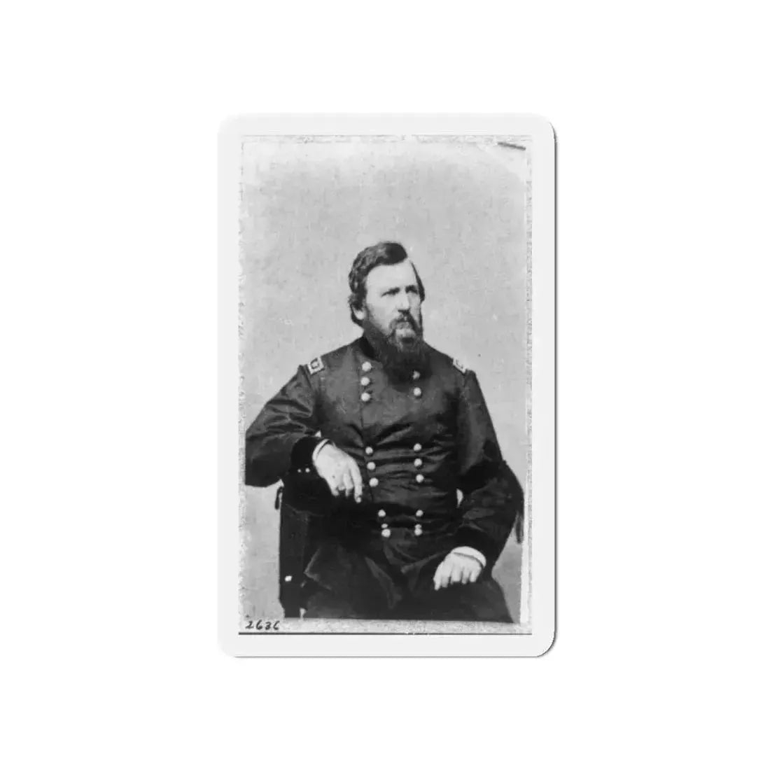 Charles R. Woods, Three-Quarter Length Portrait, Seated, Facing Right (U.S. Civil War) Refrigerator Magnet 5 Inch Die-Cut - The Sticker Space